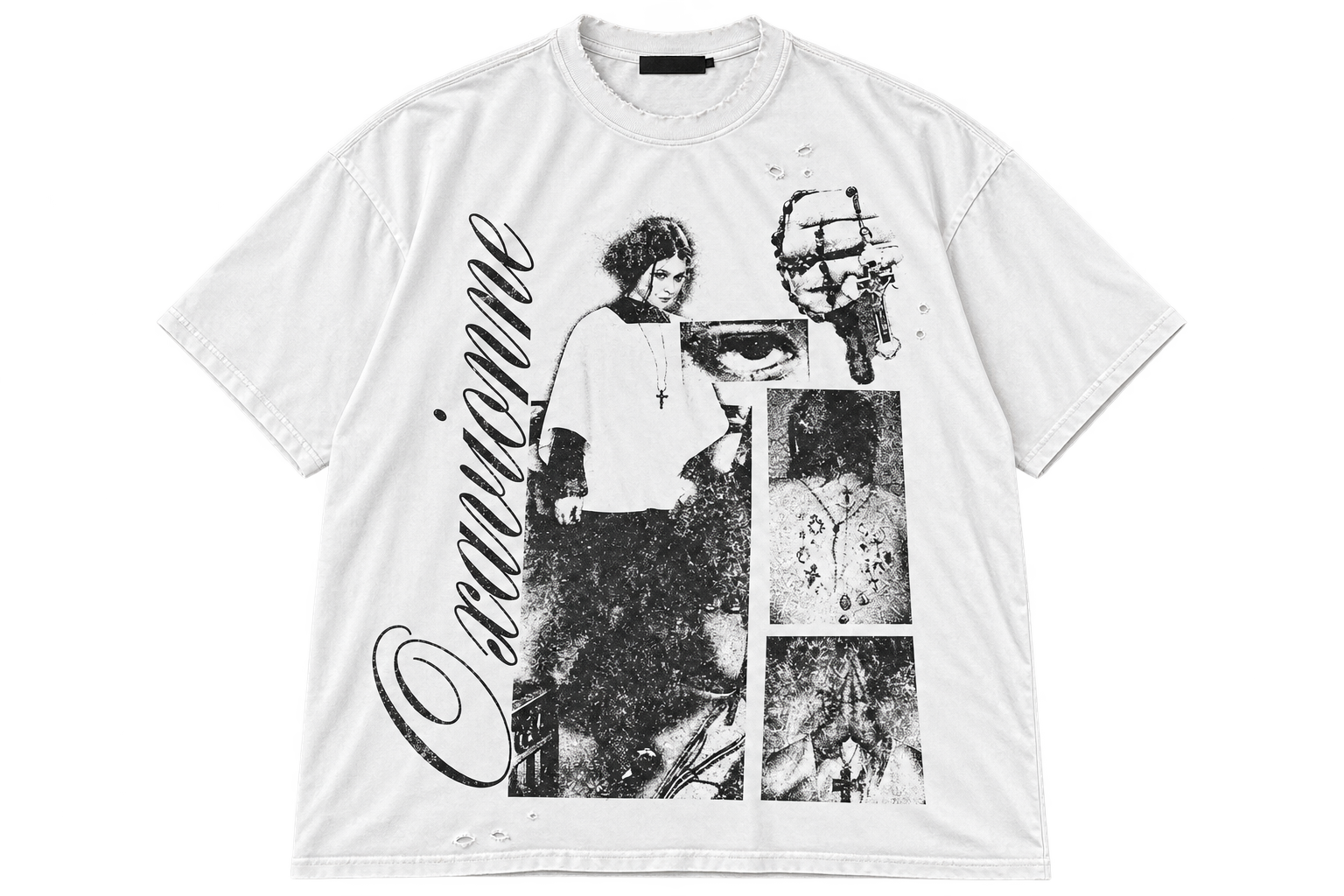 “SACRED VISION”  DISTRESSED TEE